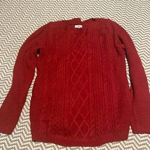 Croft & Barrow Red Knitted Sweater
